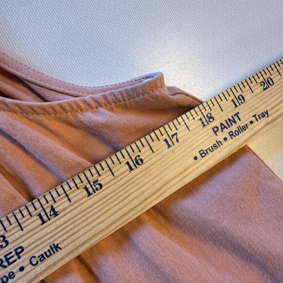 GiGio USA Babydoll Top Small Pink Rose Mauve Sleeveless Lace Trim Bow Back Girly - Picture 5 of 9